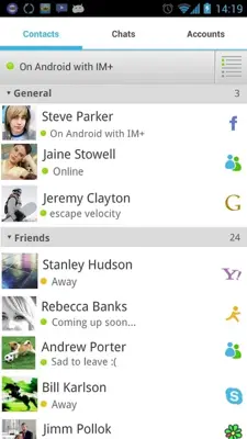 IM android App screenshot 2