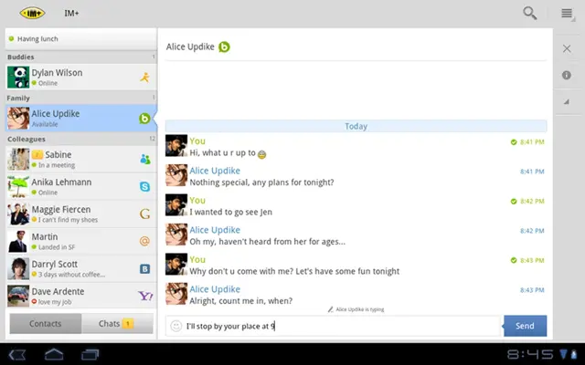 IM android App screenshot 5